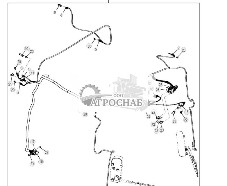 Жгут проводов кабины и крепежные детали - ST880051 144.jpg